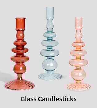 Glass Candlesticks
