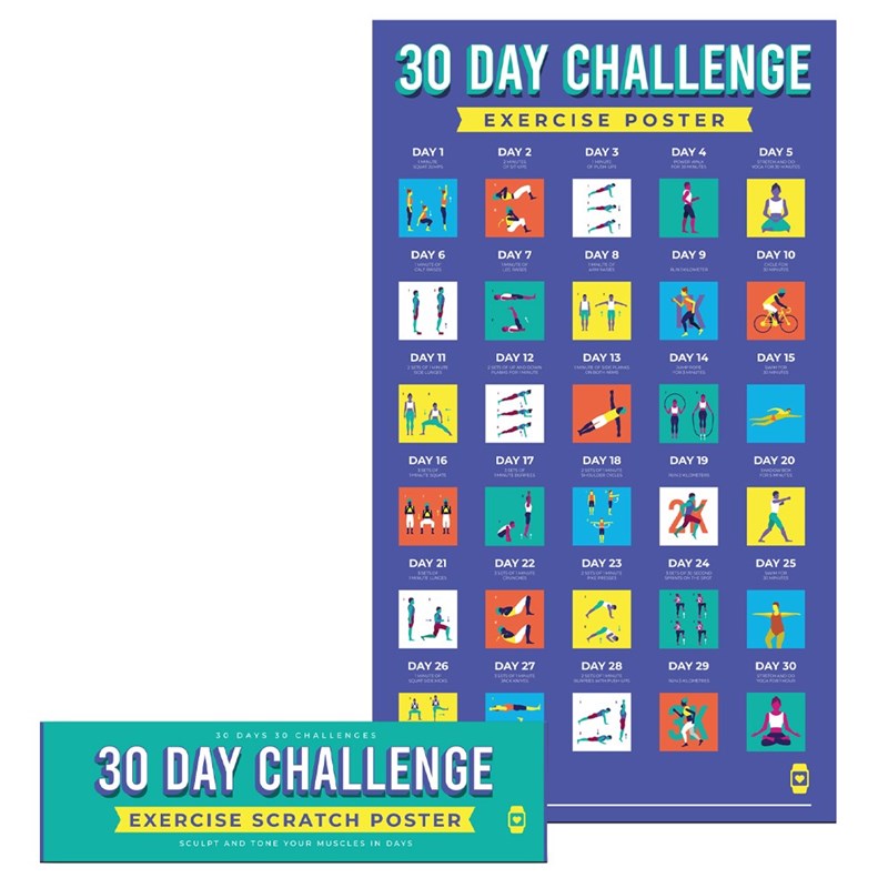 30 Day Challenge Poster Exercise