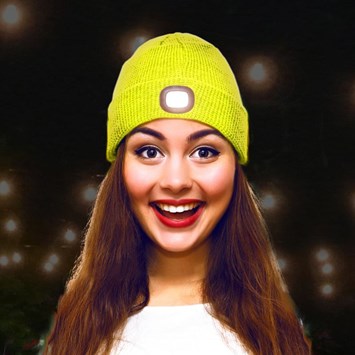 BEAMIE LED Light Beanie Sport Yellow