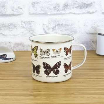 Butterflies Enamel Mug Butterflies Enamel Mug