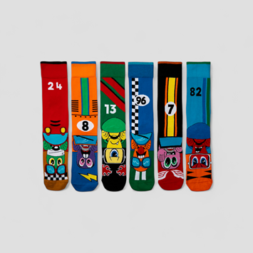 Petrol Heads Set Of Odd Socks
