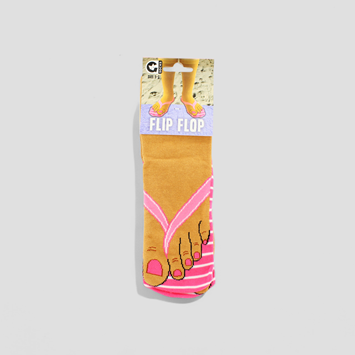 Pink Flip Flop Novelty Socks