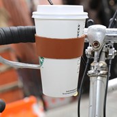 Leather Bike Cup Holder