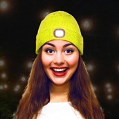 BEAMIE LED Light Beanie Sport Yellow BEAMIE LED Light Beanie