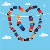 8 Pairs of Stripey Socks for only £19.99